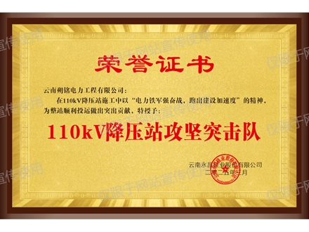 110KV降壓站攻堅突擊隊